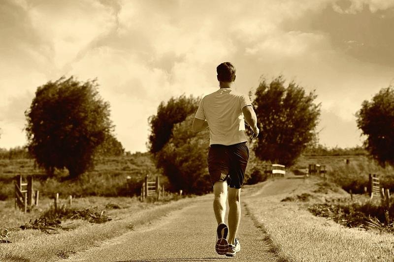 man, runner, training