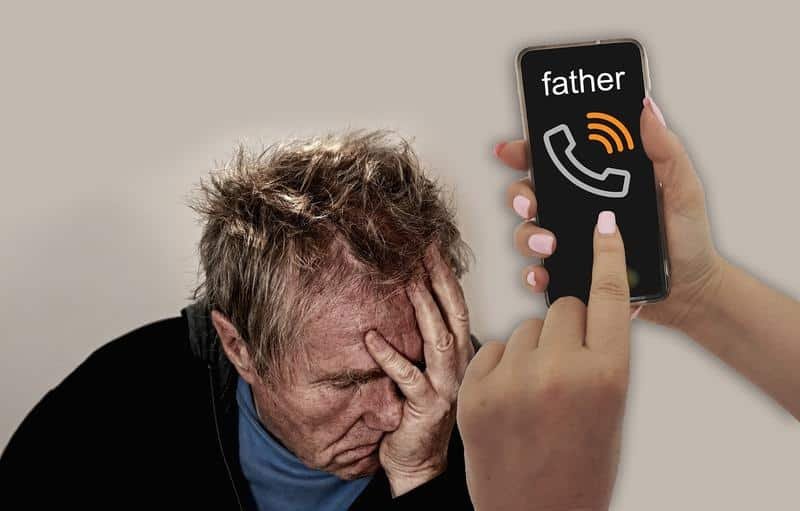 parent, phone call, father