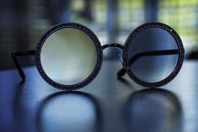 eyeglasses, blue, lights