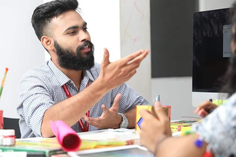 manager, man, explaining