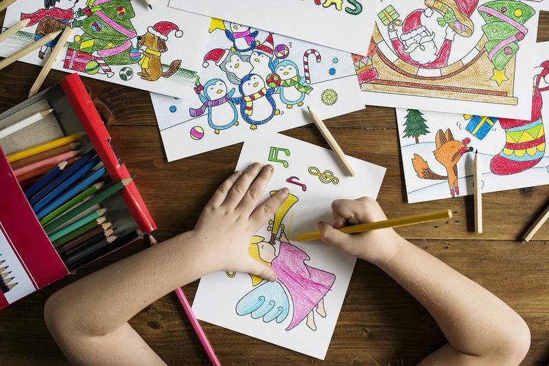 kids, painting, school