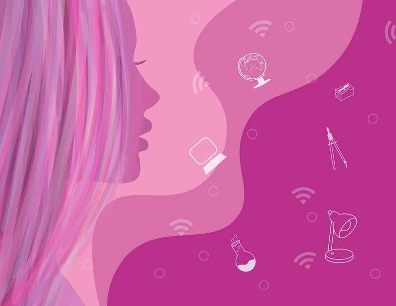 home office, online, woman