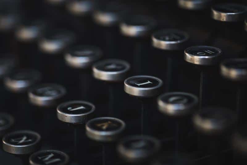 typewriter, vintage, keyboard