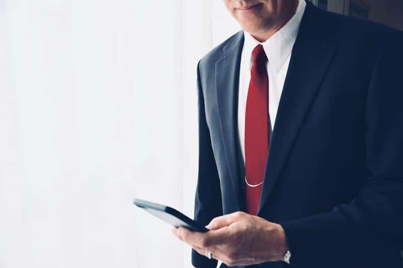 business, business man, smartphone