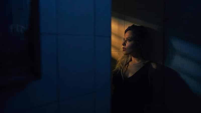 portrait, woman, person