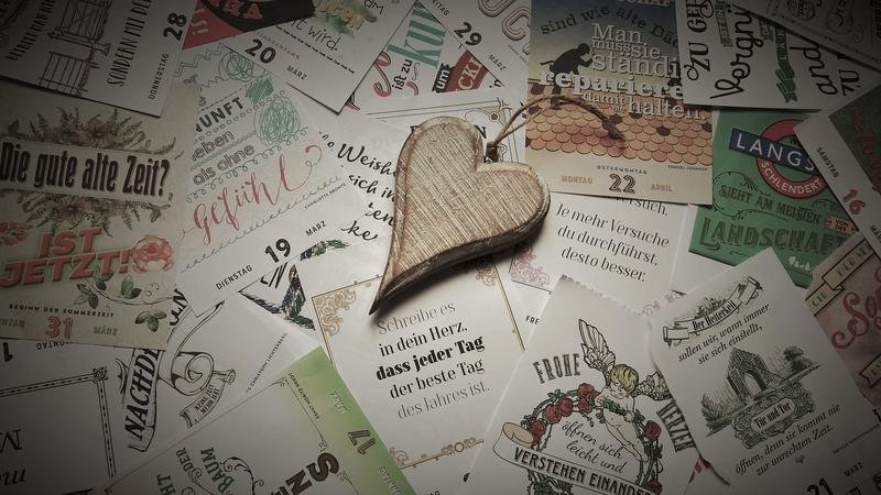 calendar, cards, vintage