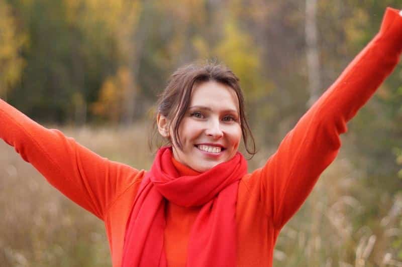 young woman, woman, smile