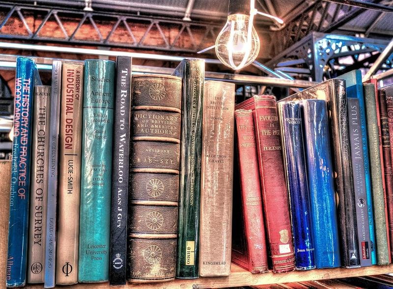 books, light bulb, literature