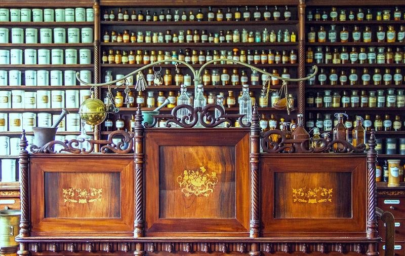 pharmacy, counter, medicine