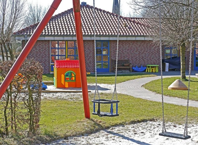 kindergarten, playground, swing