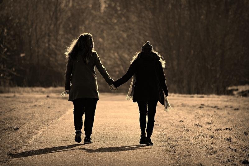 woman, girl, friends