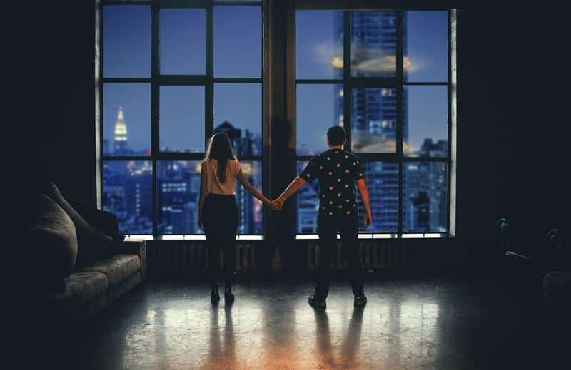 couple, love, holding hands