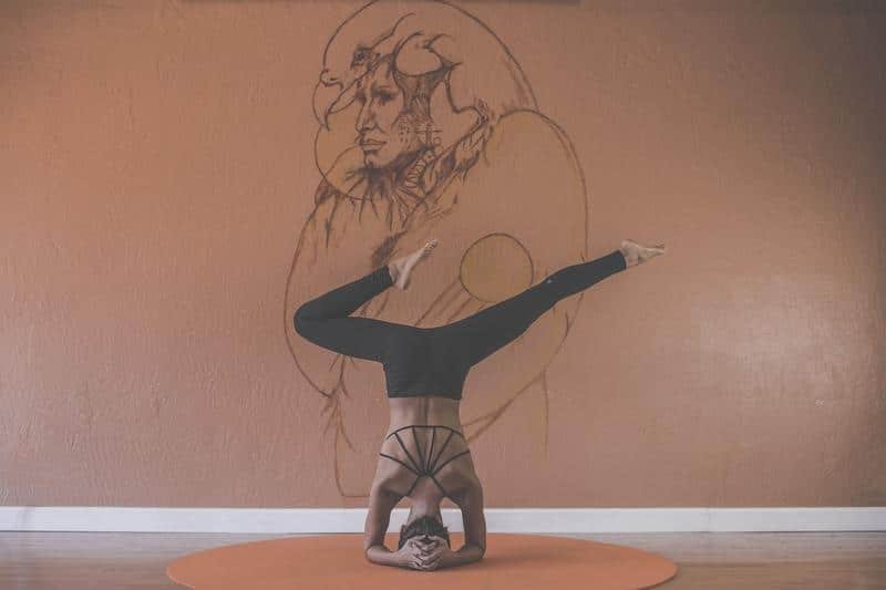 woman, yoga, pose