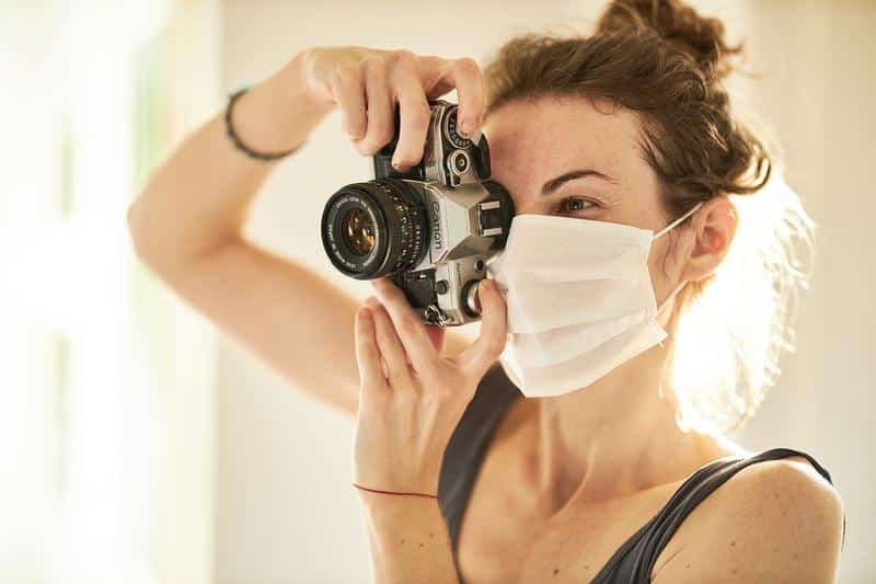photographer, coronavirus, mask