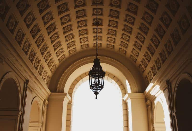 arches, building, tunnel