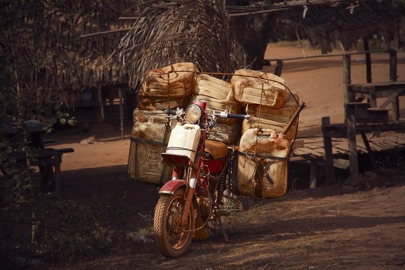 heavy transport, supply, motorcycle