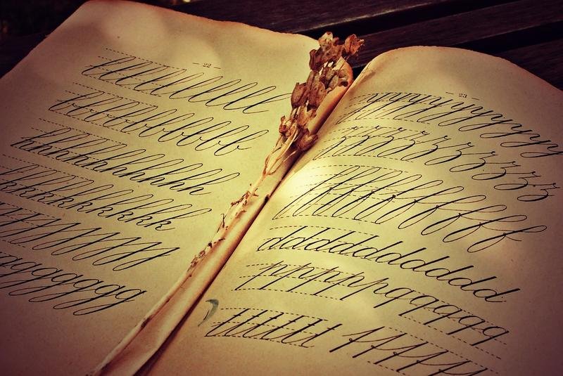 page, writing, learn