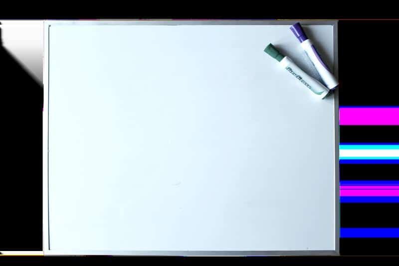 whiteboard, dry erase, marker