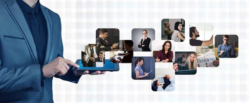 network, business, man