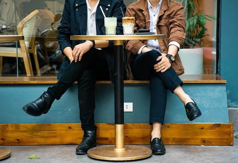 couple, love, cafe