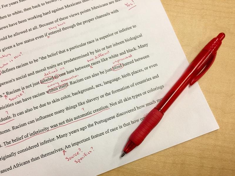 mistakes, editing, school