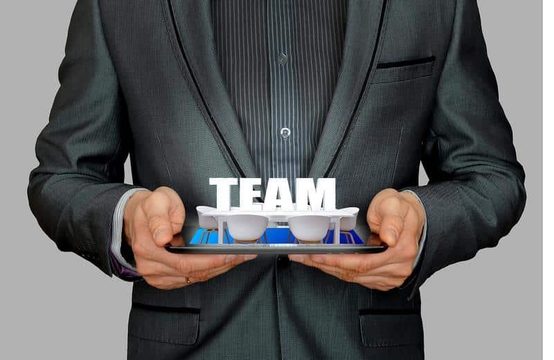 businessman, team meeting, work