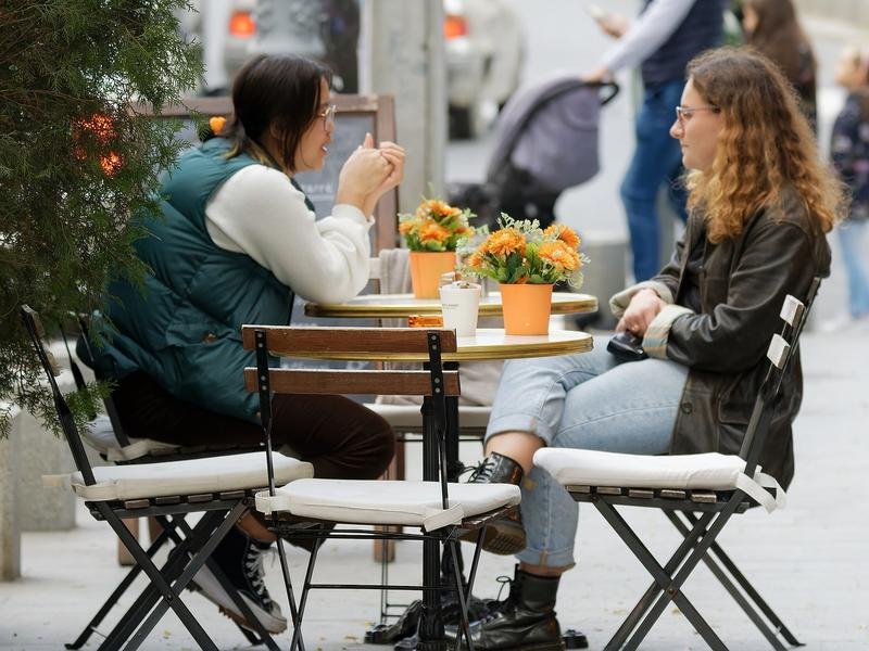 people, girls, talking