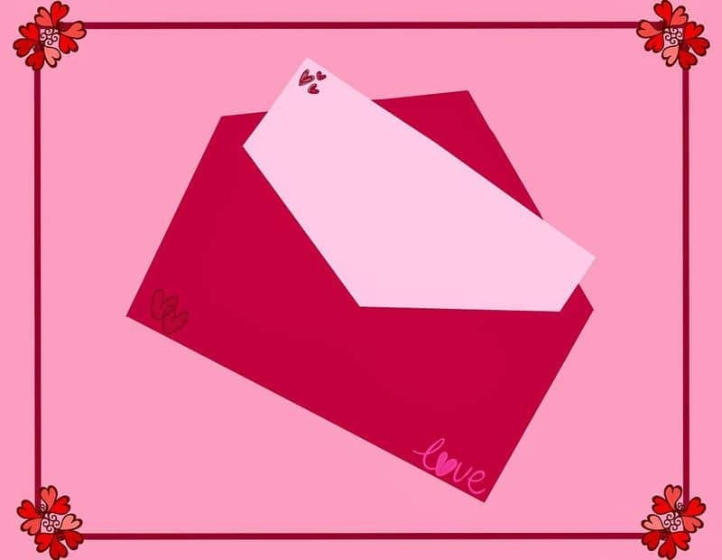 greeting card, valentine, mail