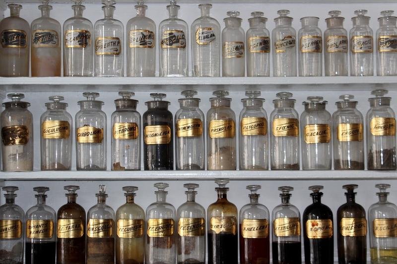 bottle, container, display