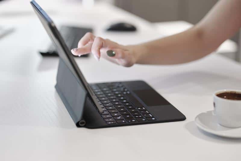 office, tablet, work