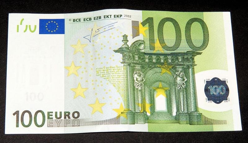 dollar bill, 100 euro, currency