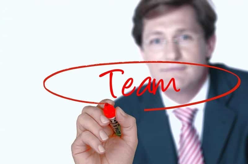 businessman, team, hand