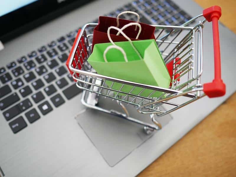 shopping venture, shopping, laptop