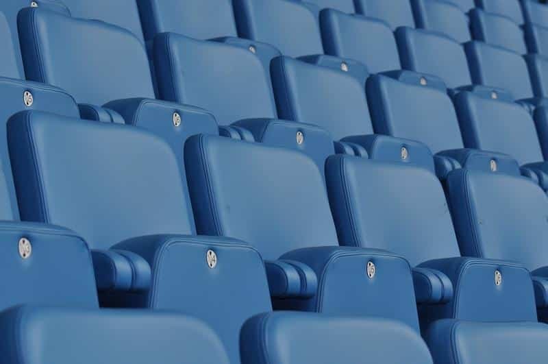 seats, blue, stadium